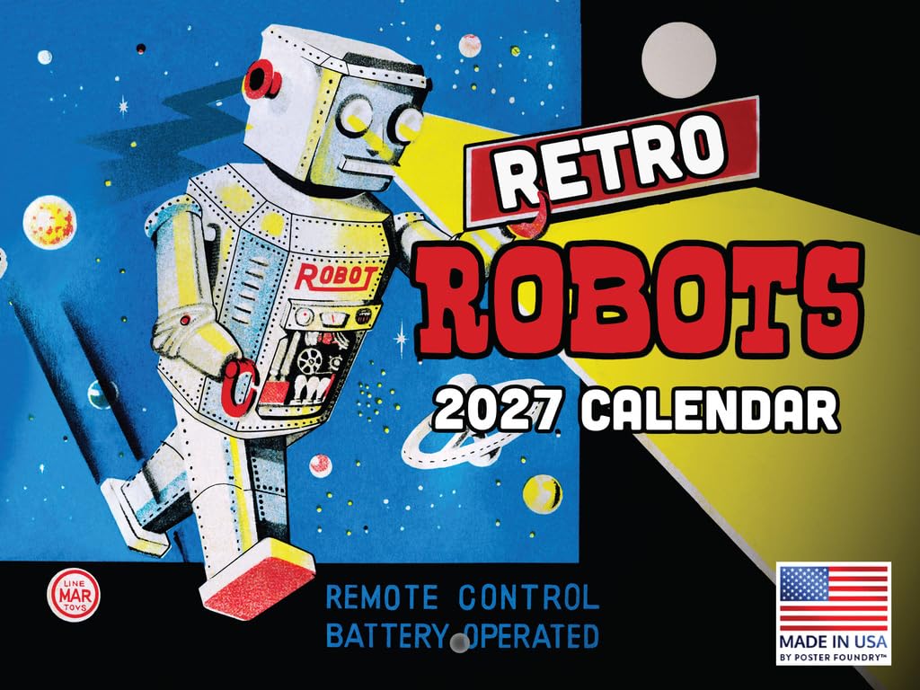 1986年・1989年ロボットカレンダー Amazon.co.jp: レトロロボットカレンダー 2025年 マンスリー ウォール