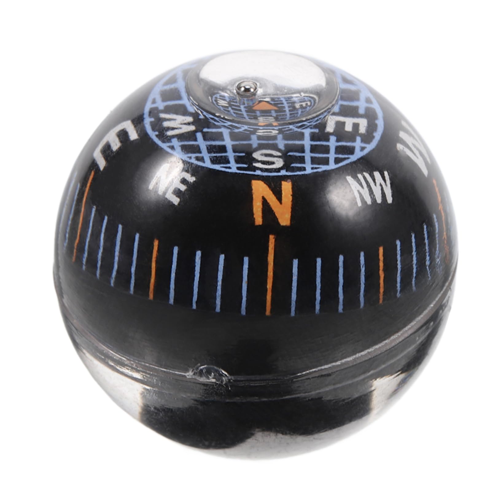 BESPORTBLE Mini Dashboard Car Compass Plastic Black Ball Compass Handheld for Boys and Girls Camping Motorcycle