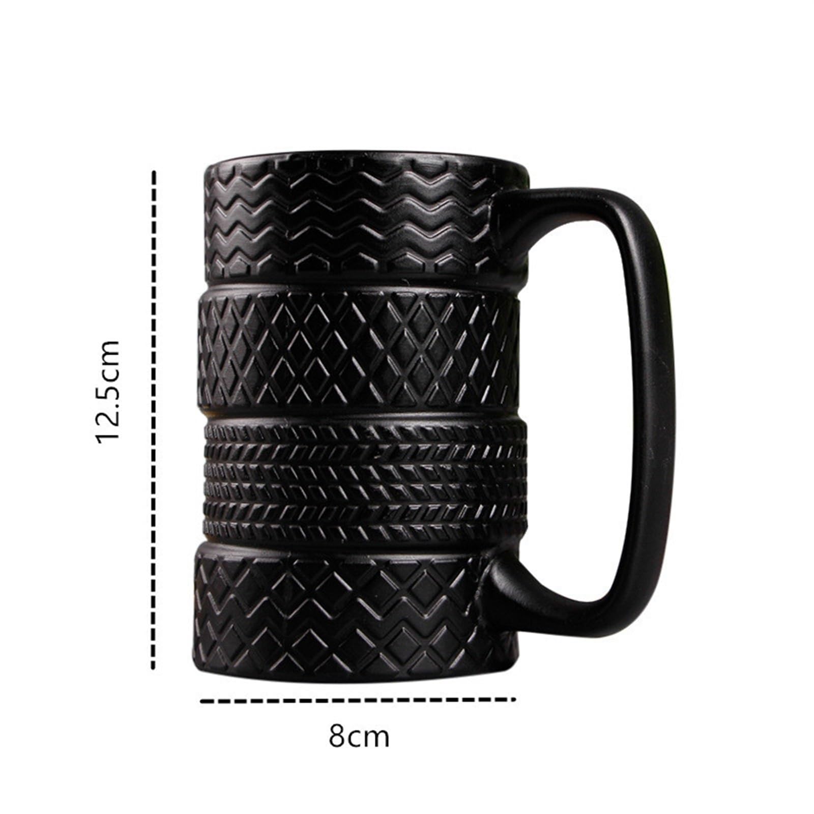Kubek na wodę Opona Ceramiczny kubek Duża pojemność Porcelana Kawa Mleko Herbata Czarne kubki Prezenty