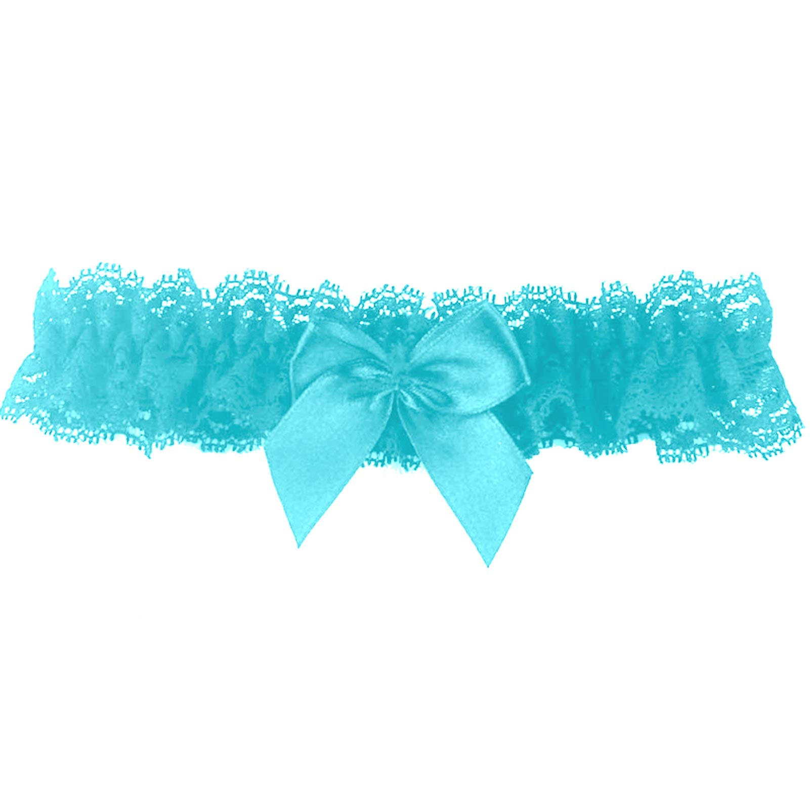 Ealafee Women's 1-Tiffany Blue 2023 Sexy Lace Wedding Garters For Bride With Bow Party Prom Leg Garter Belt, One Size