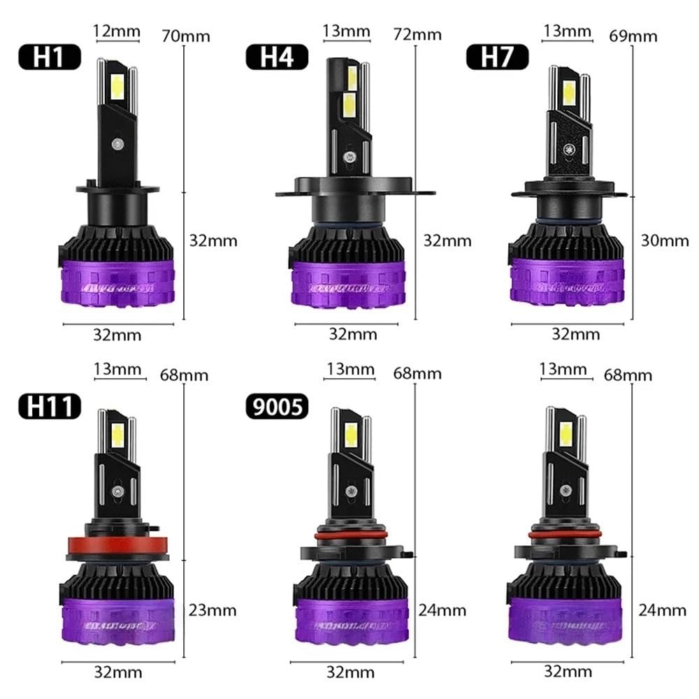 P7 PLUS 140W H7 Żarówki Led do reflektorów 6000K 4300K ​​LED H4 H11 HB3 9005 HB4 9006 Podwójna miedziana rurka Led 12V 2 szt.(H11)