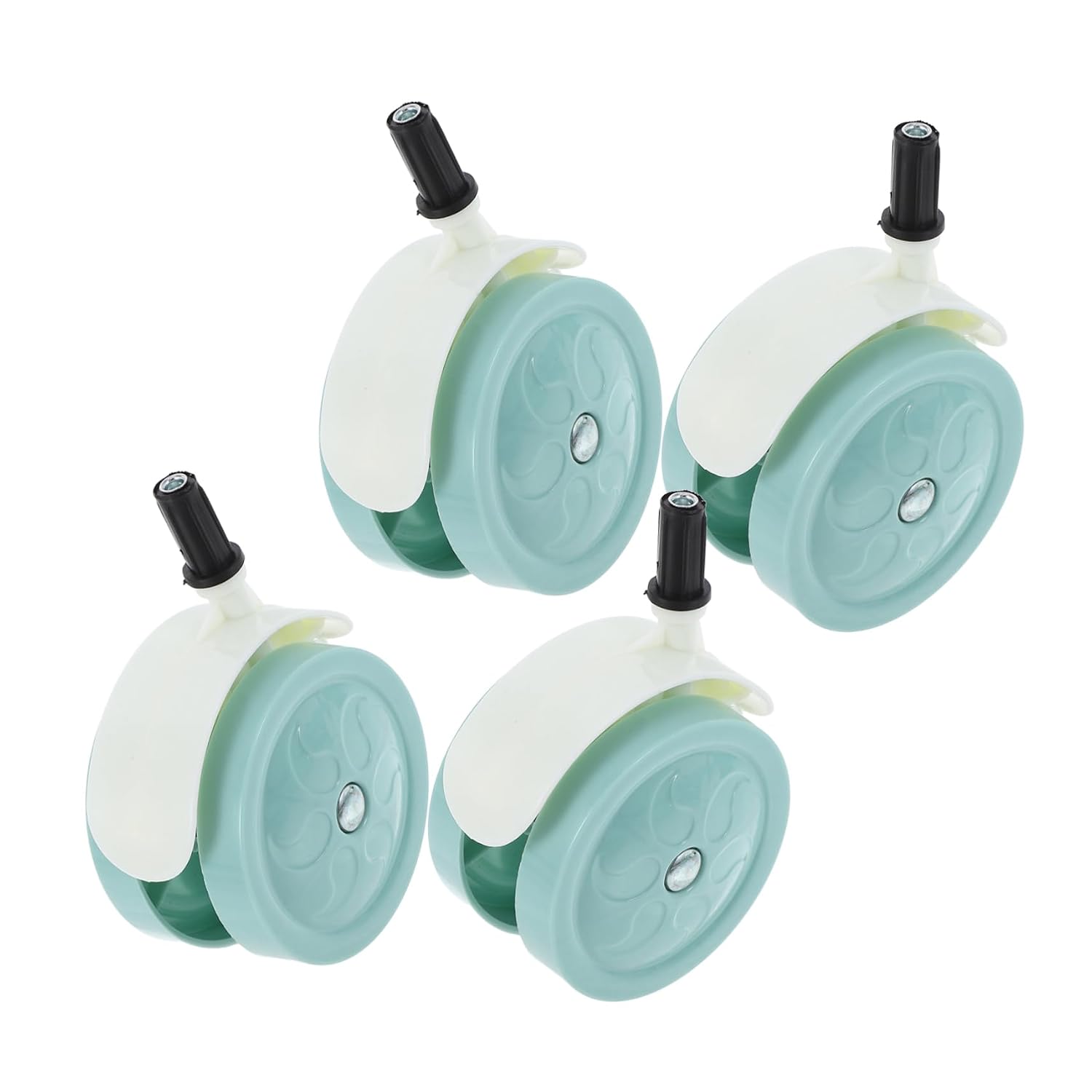 4pcs Silent Swivel Stroller Wheels for Boy Girl Fit Replacement Accessories for Travel Systems and Wear-Resistant Design Style
