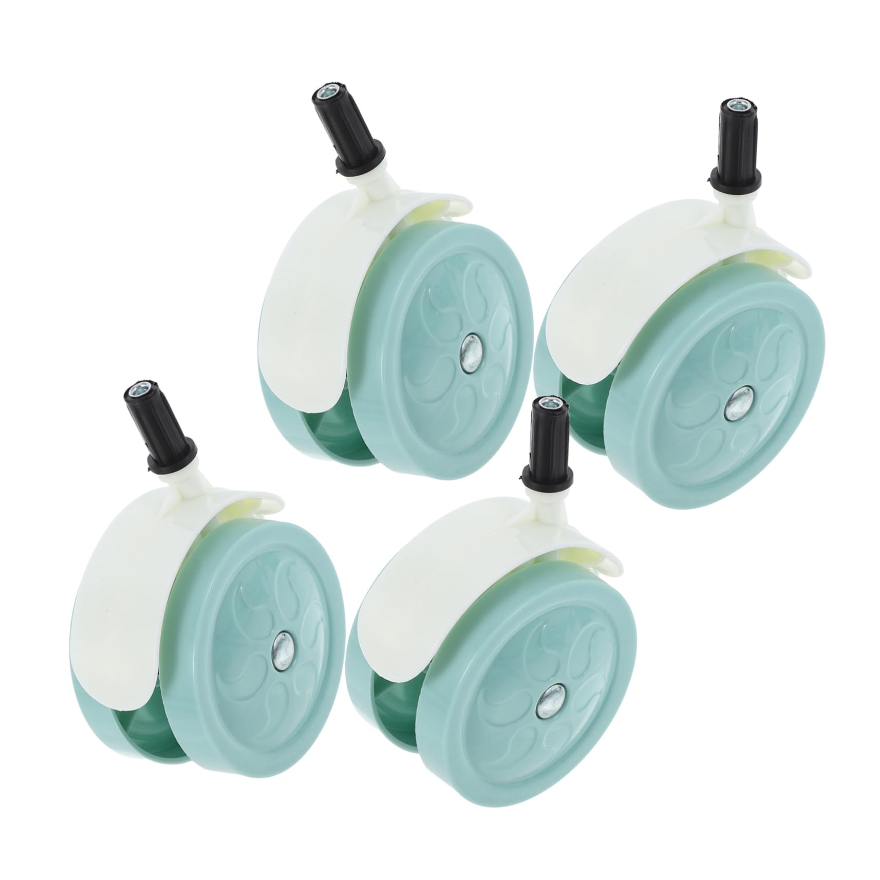 Hohopeti 4 Pcs Silent Infant Walker Wheels Replacement Parts for Strollers Walkers and Dolls Accessories
