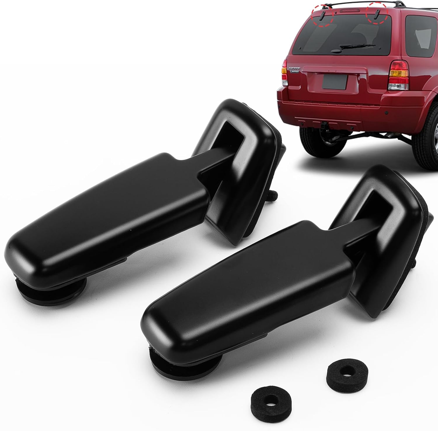 YL8Z78420A68BA Rear Window Hinge Set Compatible with 2001-2007 Ford Escape 2005-2007 Mercury Mariner, Liftgate Glass Hinge Right & Left Replace#YL8Z78420A68BA YL8Z78420A69BA YL8Z-78420A68-BA