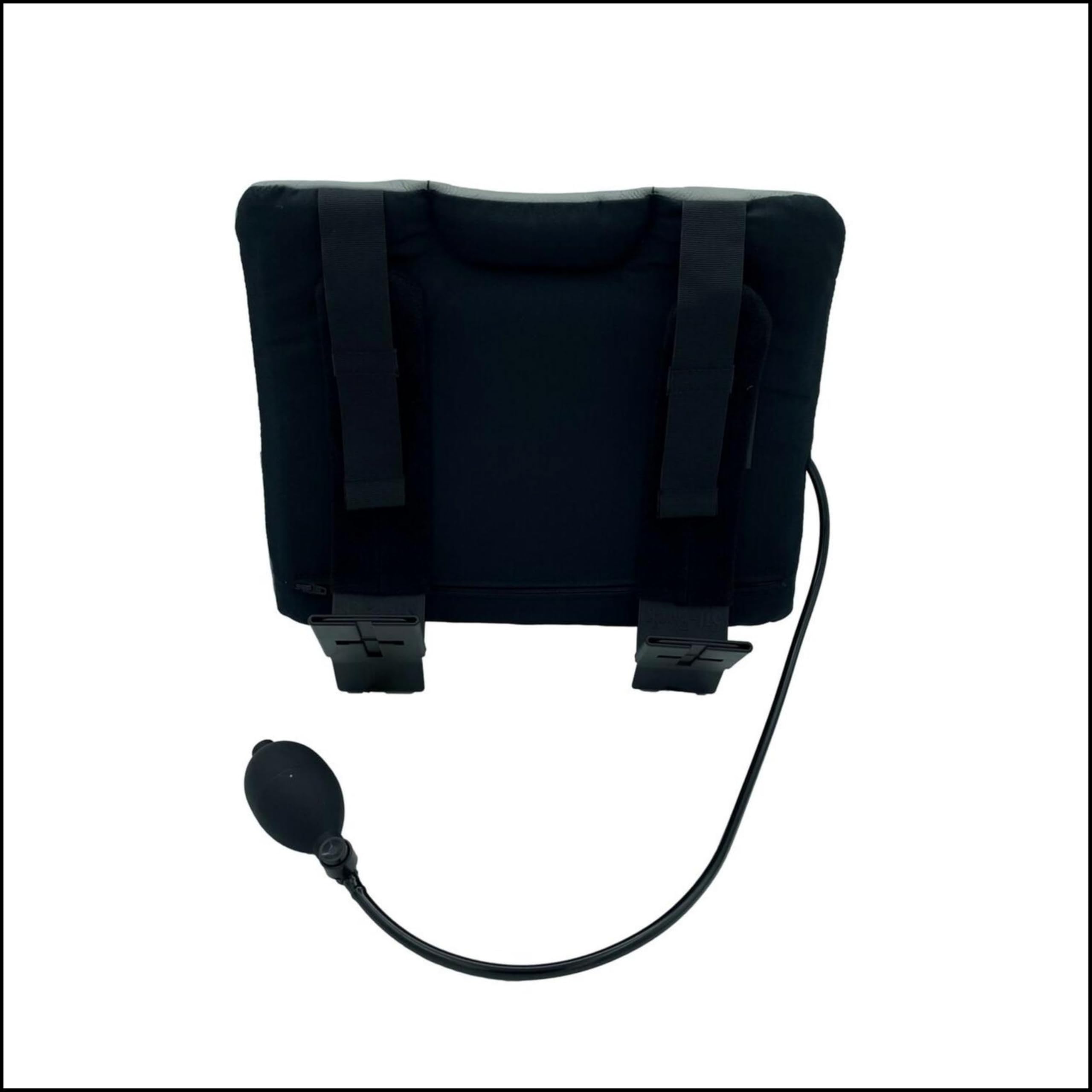 Sitback Air - Cojín universal de apoyo lumbar (cuero gris)