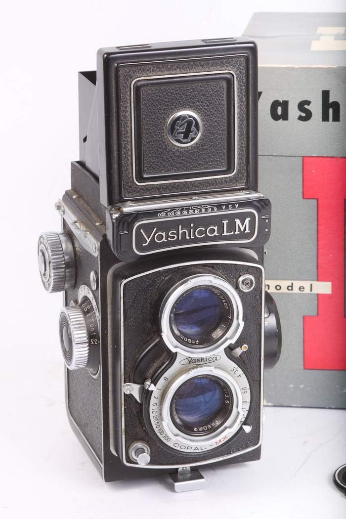 Yashica LM Camera W/Built in Working Meter, 120MM Film Camera W/Box & Manual : Electronics