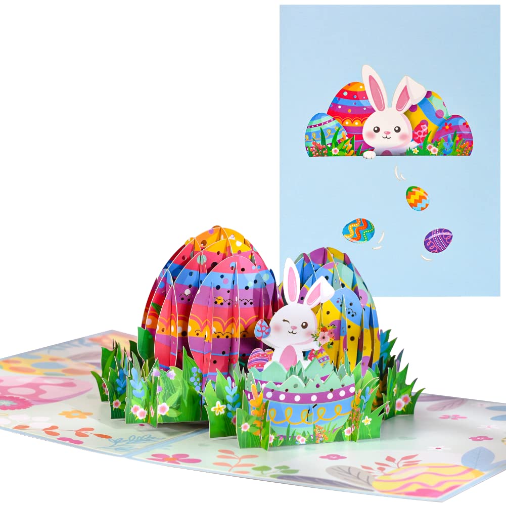 Amazon.com : Magic Ants Pop Up Easter Card, Happy Easter Card for Kids  Child Women Wife Husband, 3D Rabbit Greeting Cards for Easter, Bunny Egg  Funny Easter Card : Office Products