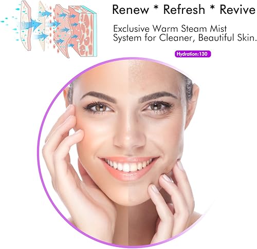 Miniatura 2 de Vaporizador facial vaporizador facial de niebla caliente sauna para el hogar spa humidificador facial atomizador para mujeres y hombres regalo poros