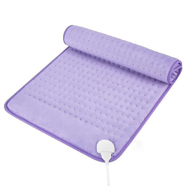 Heating Pad for Period Cramps, Heating Pad for Back/Neck/Shoulder Muscle Pain, 6 Heating & 4 Timer Setting, Auto Shut Off, Dry/Moist Heat & Machine Washable, Birthday Christmas Gifts for Women Mom