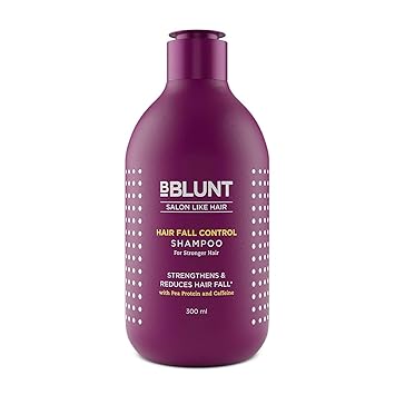 BBlunt Hair Fall Control Shampoo with Pea Protein & Caffeine for Stronger Hair - 300 ml - image, photos