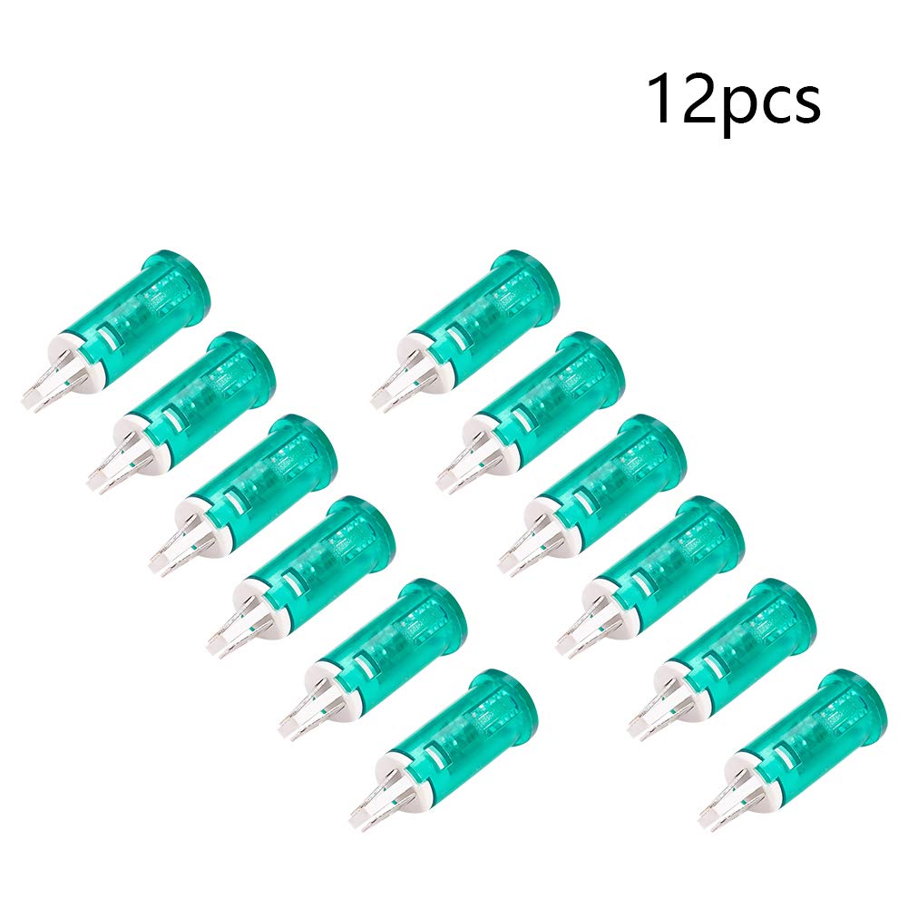 Othmro Indicator Light LED Flush Panel Mount Industrial Signal Lamp no Buzzer Electrical Control Panel 12Volt, 10mm Orange 8pcs: Industrial & Scientific