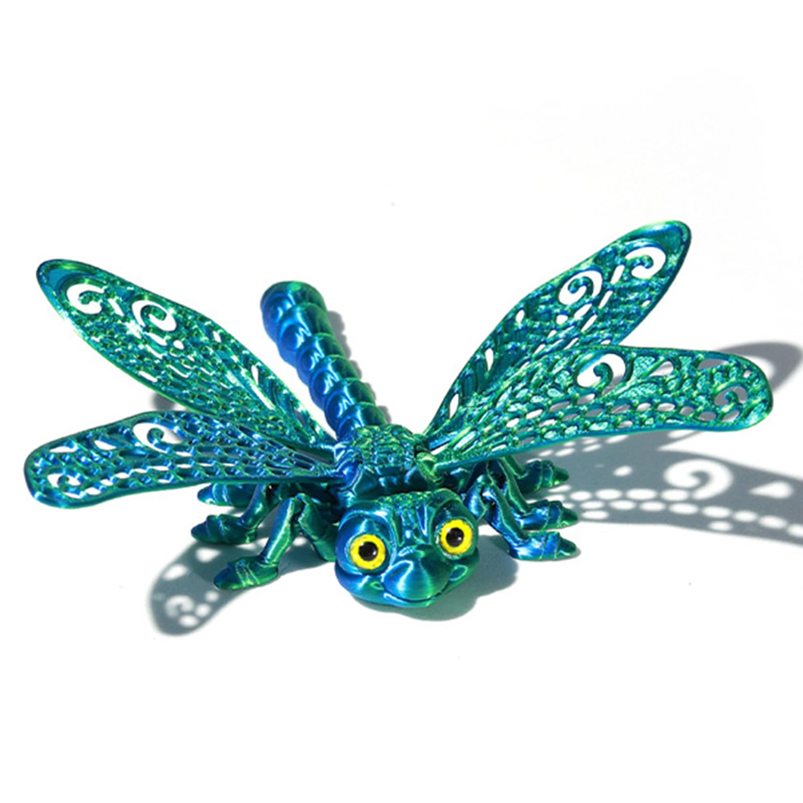 Articulated Dragonfly Toy, 3D Printed Flexible Lifelike Ornament