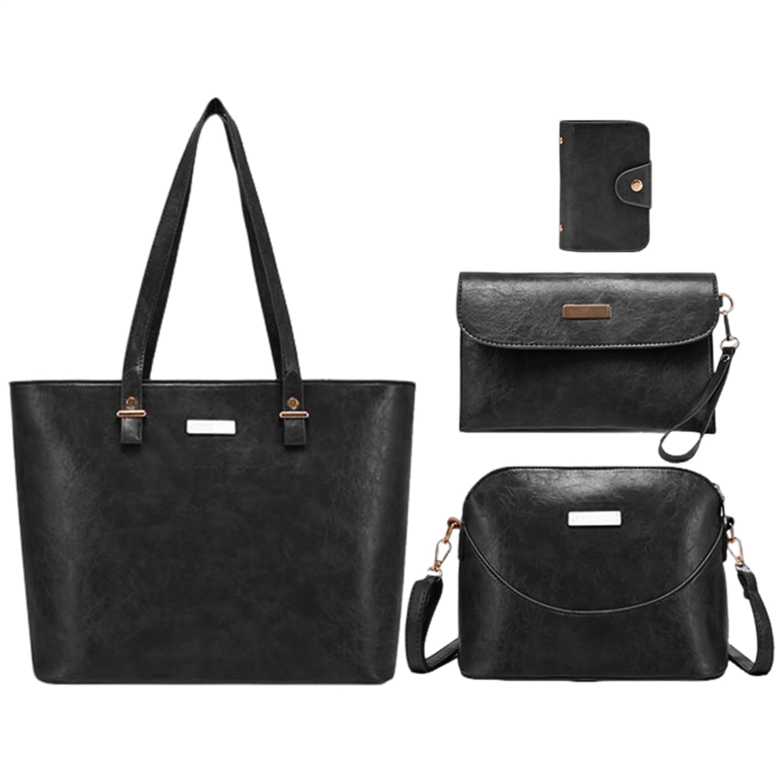 Set Di Borse Tote Custodia Portaoggetti Leggera Idrorepellente | Set da 4 Cartelle Per Riunioni di Lavoro, Campus Universitario, Pendolarismo, Viaggi di Lavoro e Weekend Fuori Porta