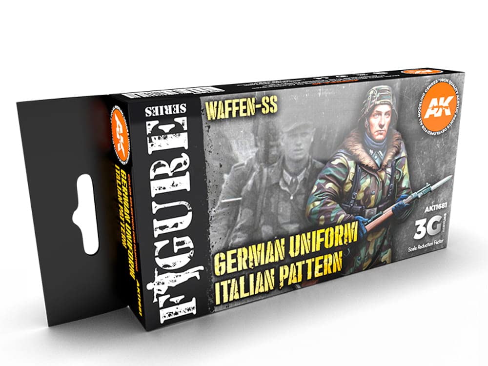Ak Interactive Earthy Tones (Green, Brown, Sand) Ak Acrylics 3Gen Avf Set Ak11681 Wwii German Italian Camouflage (6X17ml)