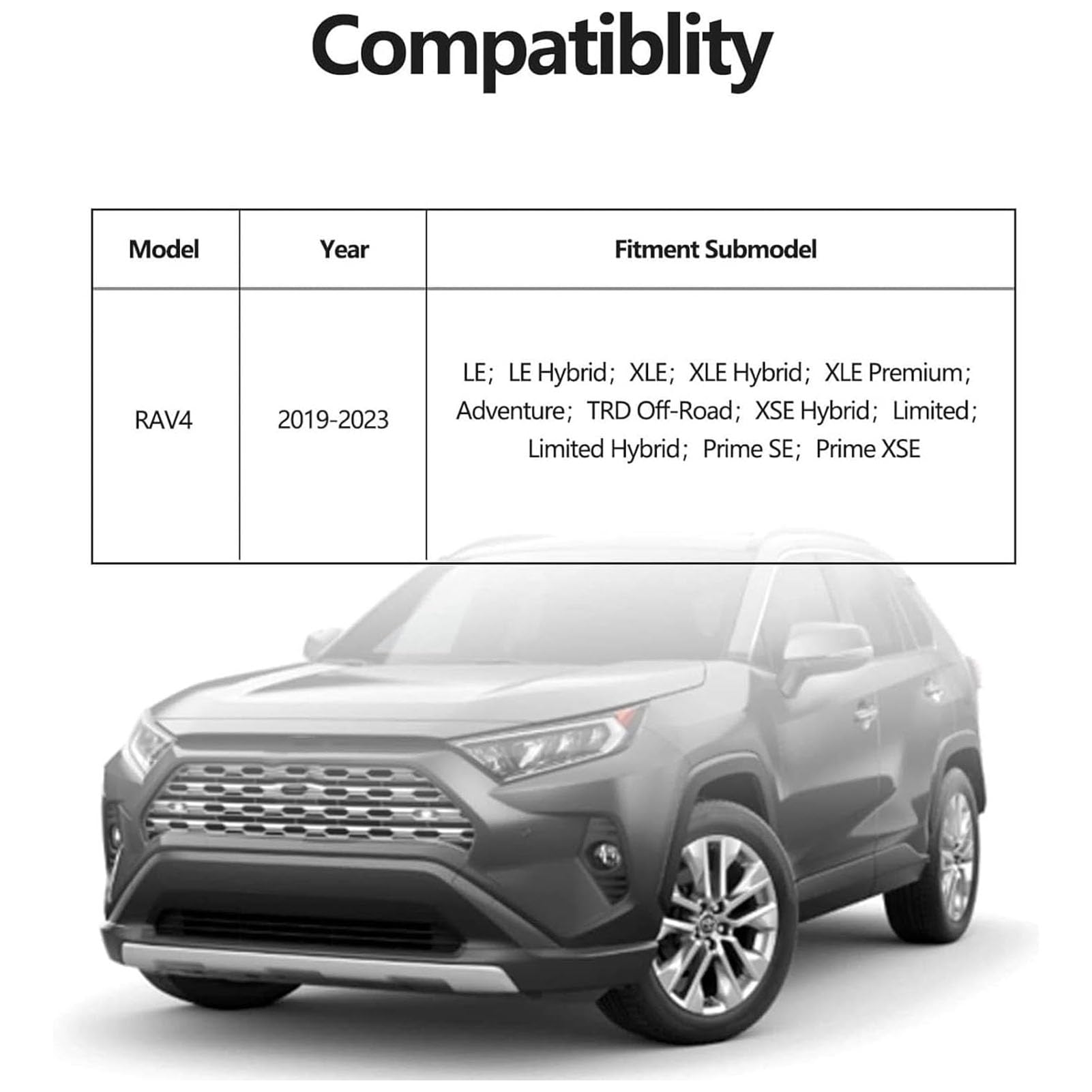 Cargador De Coche Inalámbrico para Toyota RAV4 2019 2020 2021 2022 2023 Panel De Accesorios De Consola Central,Cargador Rápido De 15 W para Cualquier Teléfono Habilitado para Qi
