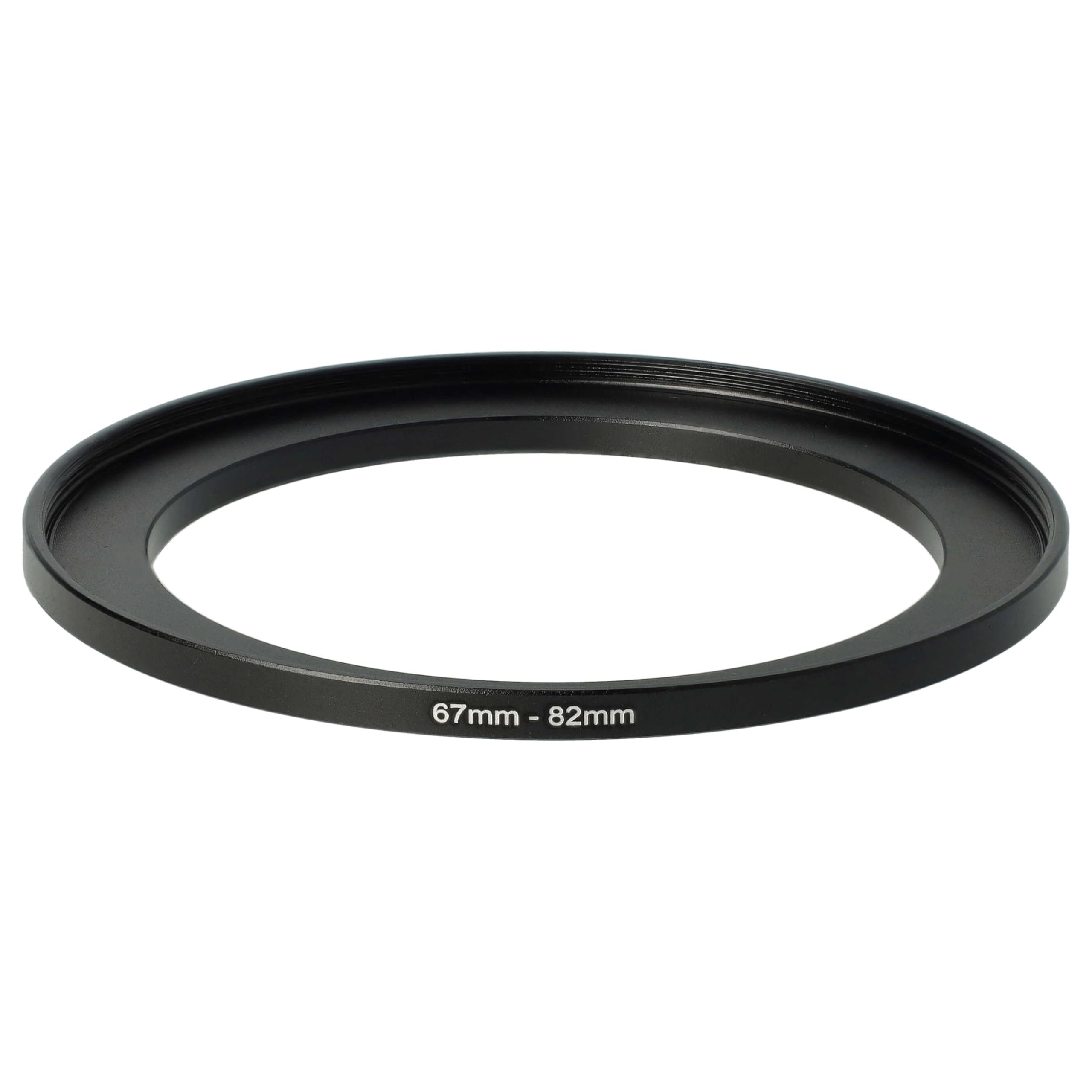 vhbw anello step-up 67mm - 82mm per obiettivo fotocamera - Adattatore filtro, metallo nero