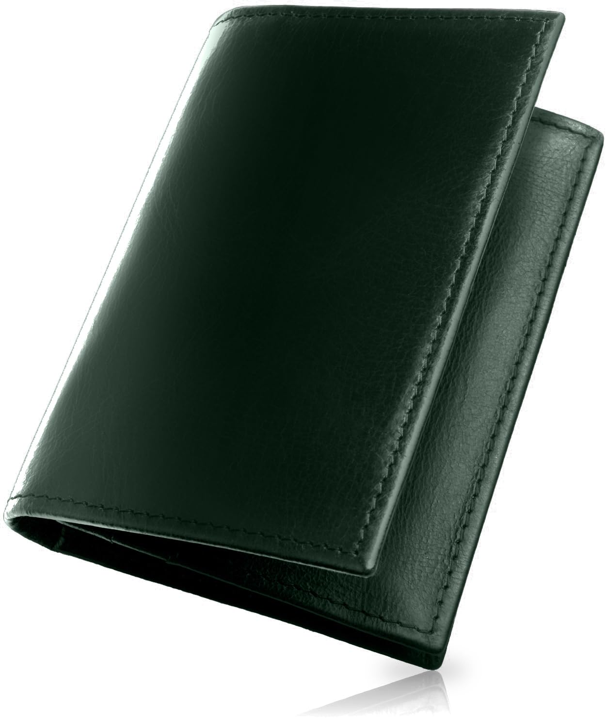 Danke Bestens Oiled Leather Business Card Holder Dark Green 4 Pocket