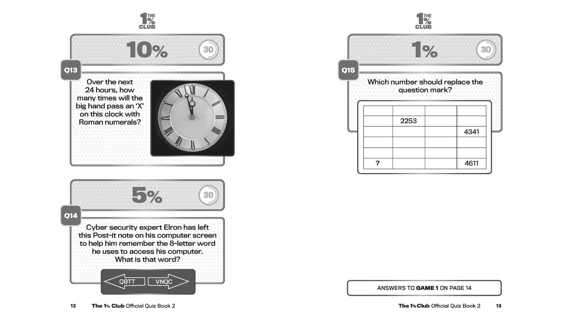 The 1% Club Book 2: The Addictive Quiz for all the Family
