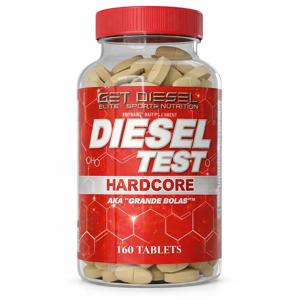 GET DIESEL NUTRITION Suplemento de zinco com tribulus, maca, DIM e epimédio, 128 comprimidos