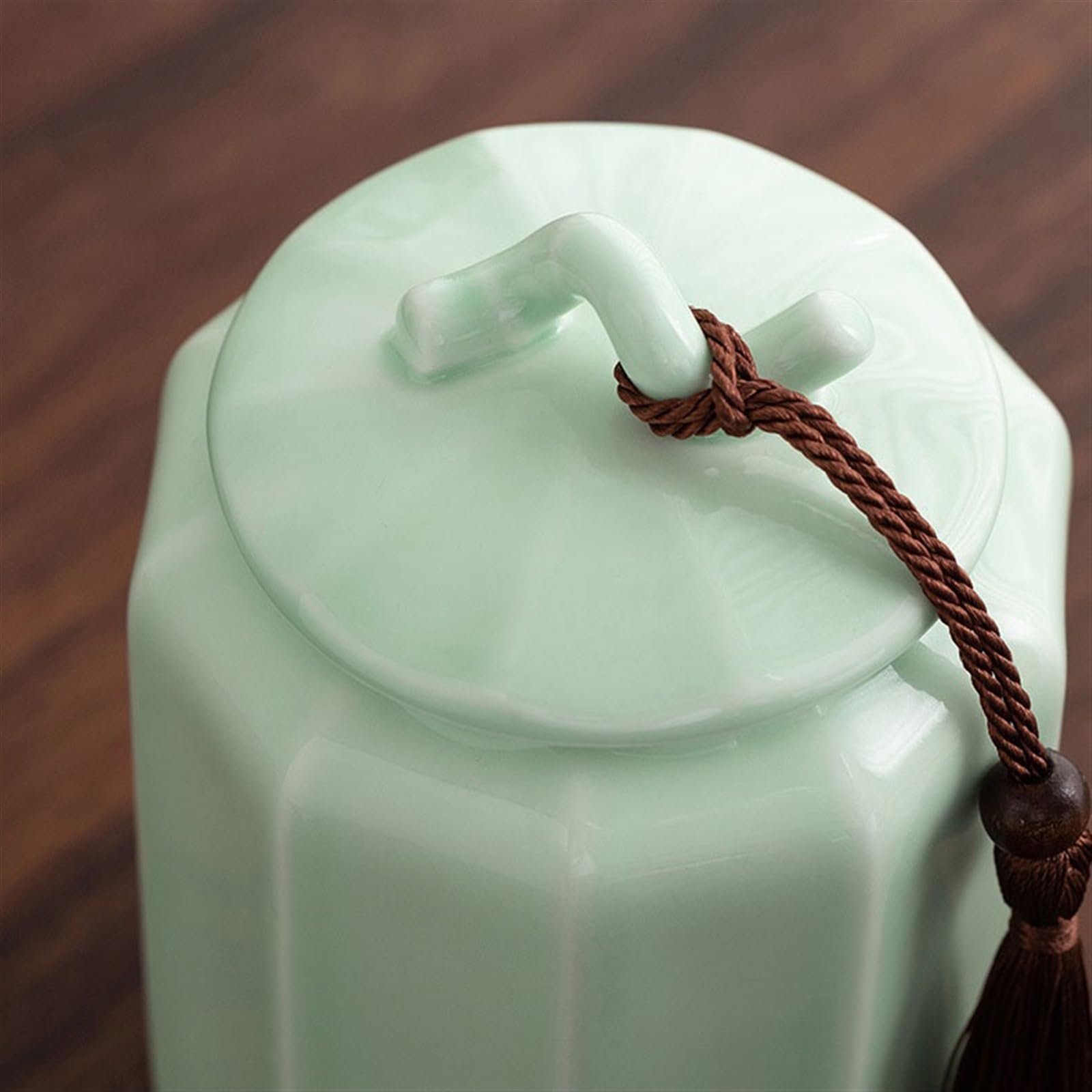 Contenitore per Il tè Lattine di Zucchero in Ceramica Decorazioni Decorative di Fascia Alta Serbatoi Domestici for tè Verde e tè Nero Scatola da tè