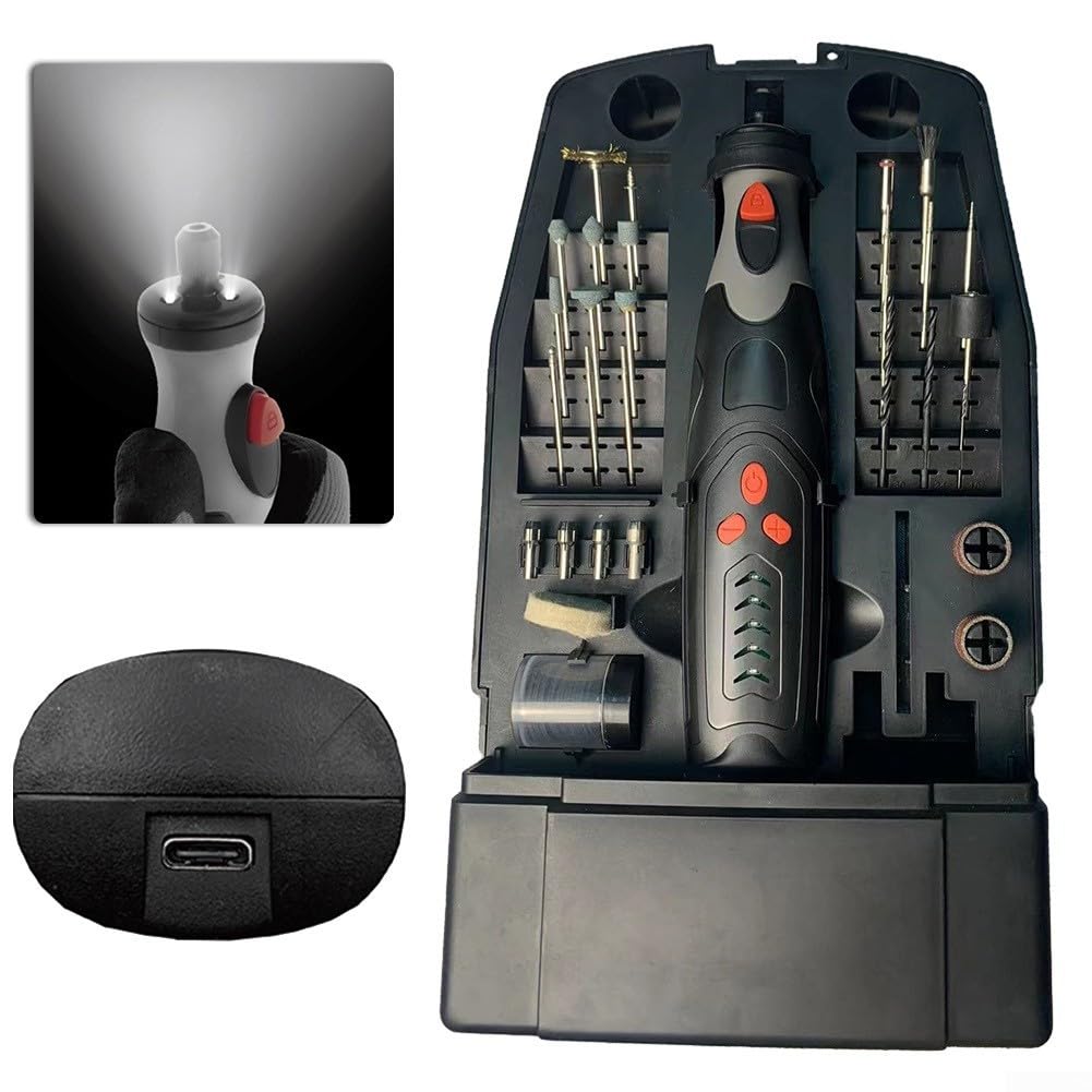 Minitaladro Inalámbrico 7.2V con 49 para accesorios y LED Minitaladro