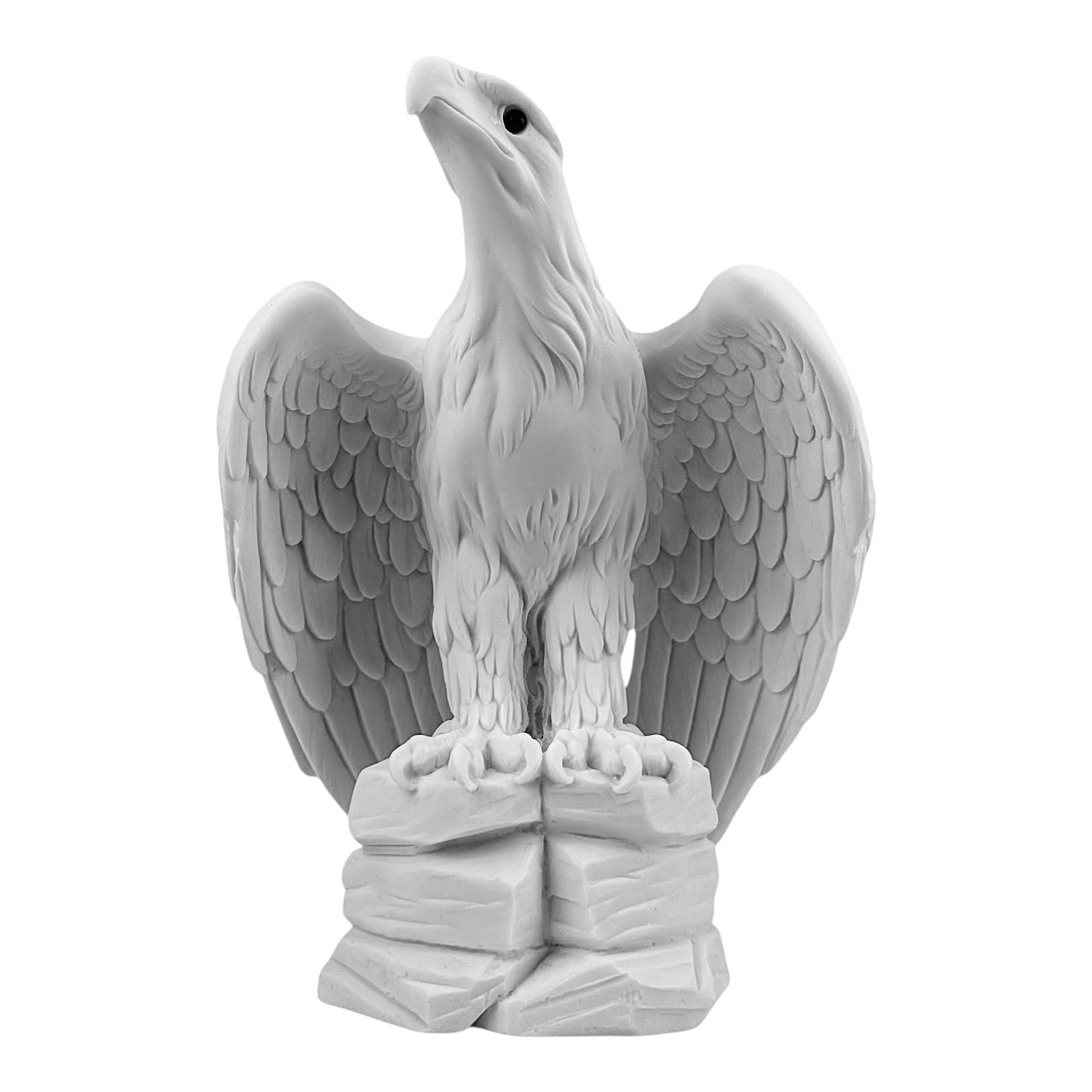 Eagle Bird of Prey Greek Cast Marble Statue Sculpture Handmade in Greece 10.6 inches