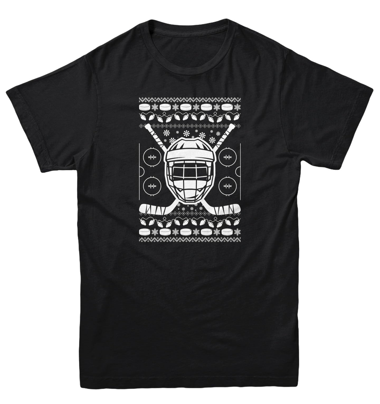 Haase Unlimited Hockey Helmet with Sticks - Ugly Xmas Youth T-Shirt