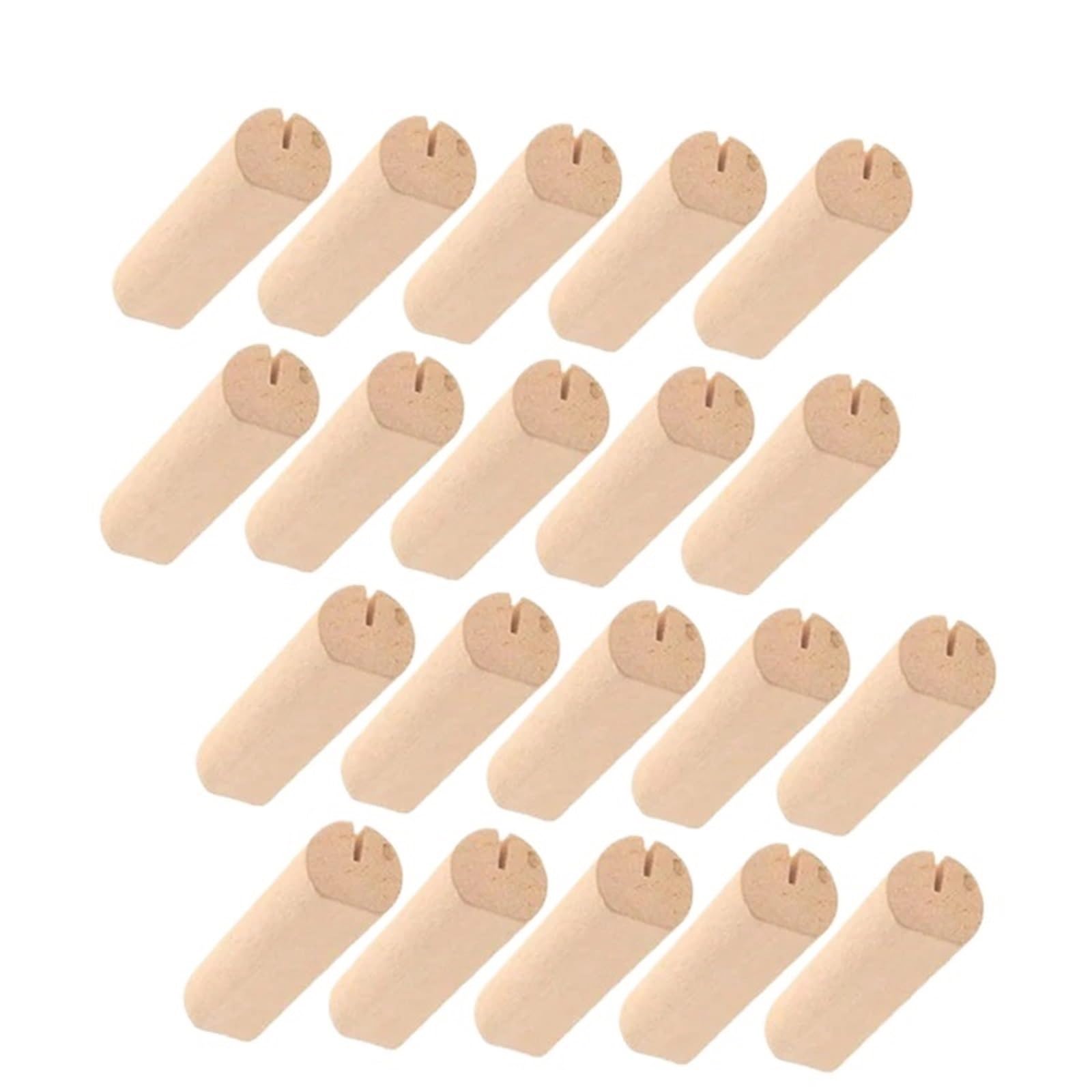 Gwyzax Table Number Holders Place Card Holder,50pcs Natural Wooden Place Card Clip,Wooden Place Card Holders,for Wedding,Birthday Party