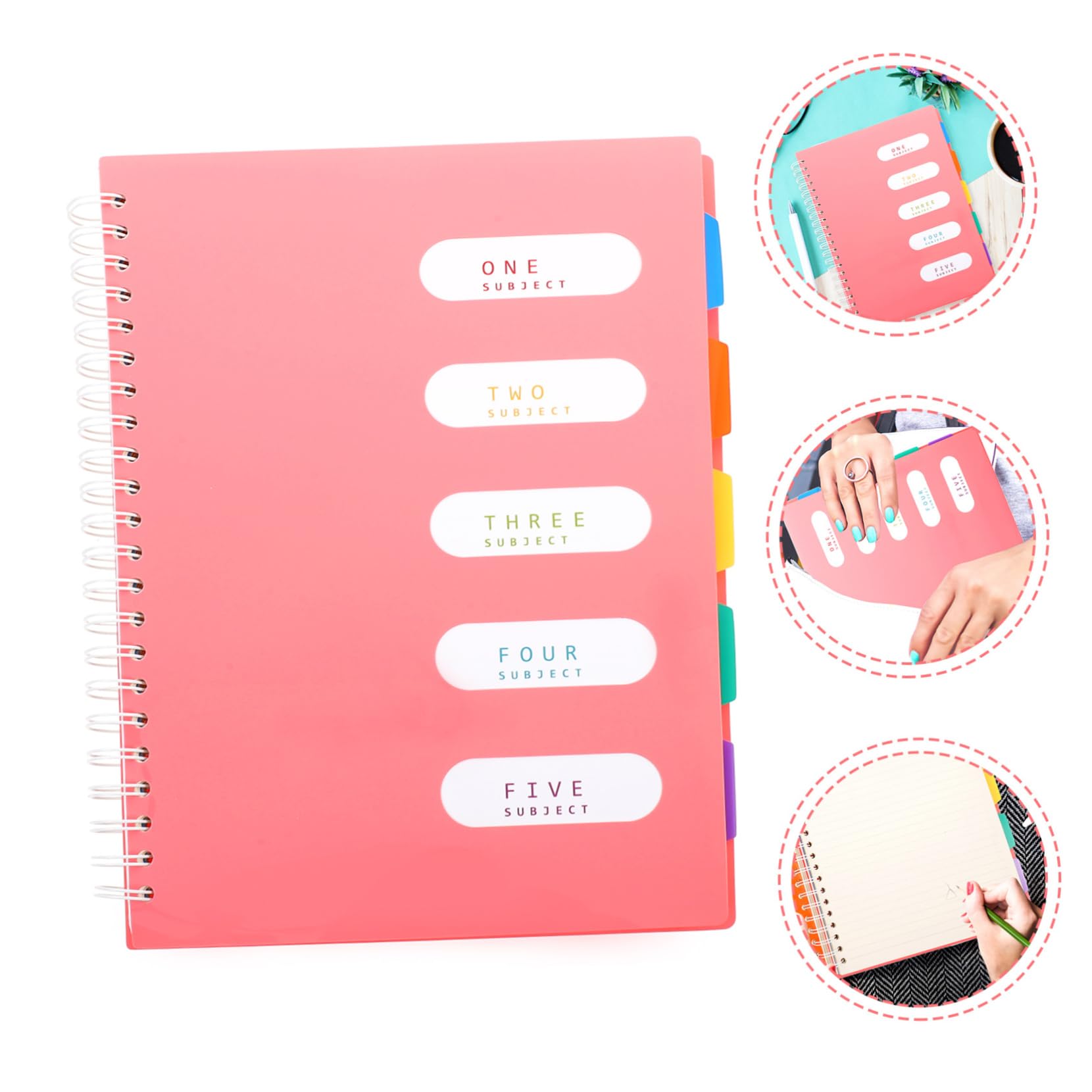 Quaderno Spirale Quadretti Blocco Note Portatile e Leggero Quaderno Comodo Per Scrivere e Disegnare Materiale Resistente e Non Facile Da Deformare Per Studenti Universitari Per Uso