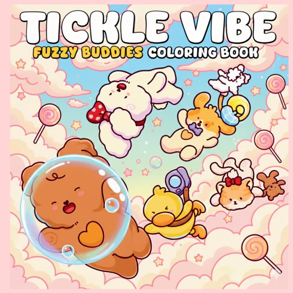 Tickle Vibe: Fuzzy Buddies Coloring Book