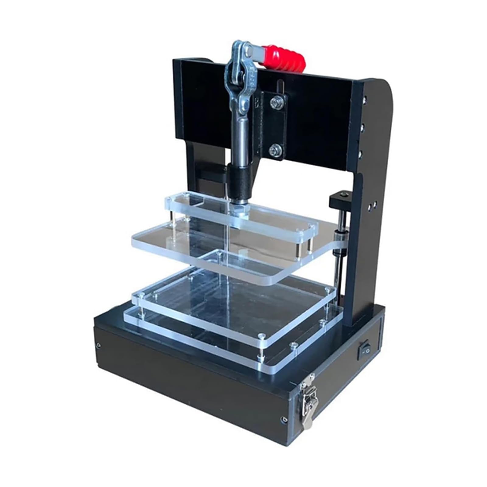 Supporto Universale per Test PCB, Rack di Test Pcba Embryo Frame DIY Circuit Board Fixture Test Jig 180x160mm con 4 Pannelli in Acrilico 150x130MM