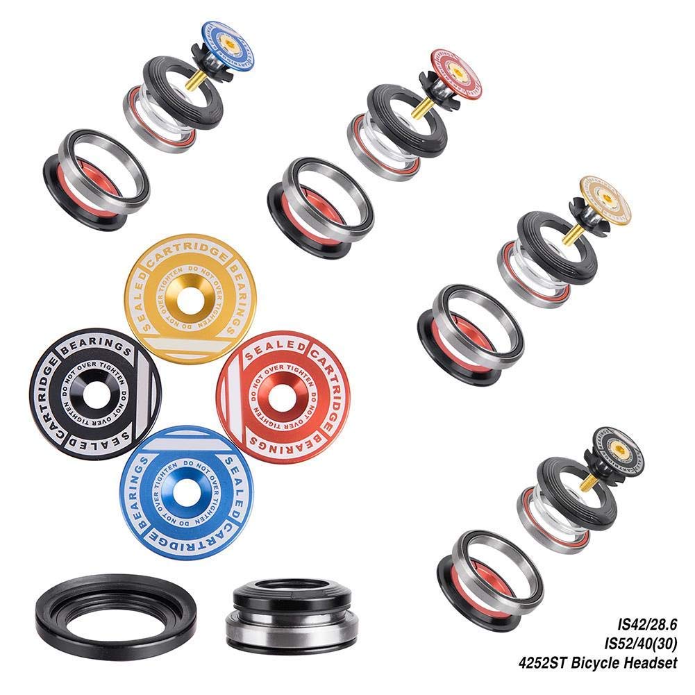 Mount fork frame bearing, mountain bike handlebar set, mountain bike direction bearing, for 1-1/8 or 1-1/2 inch conical tube-forks and standard tapered tube straight fork tube