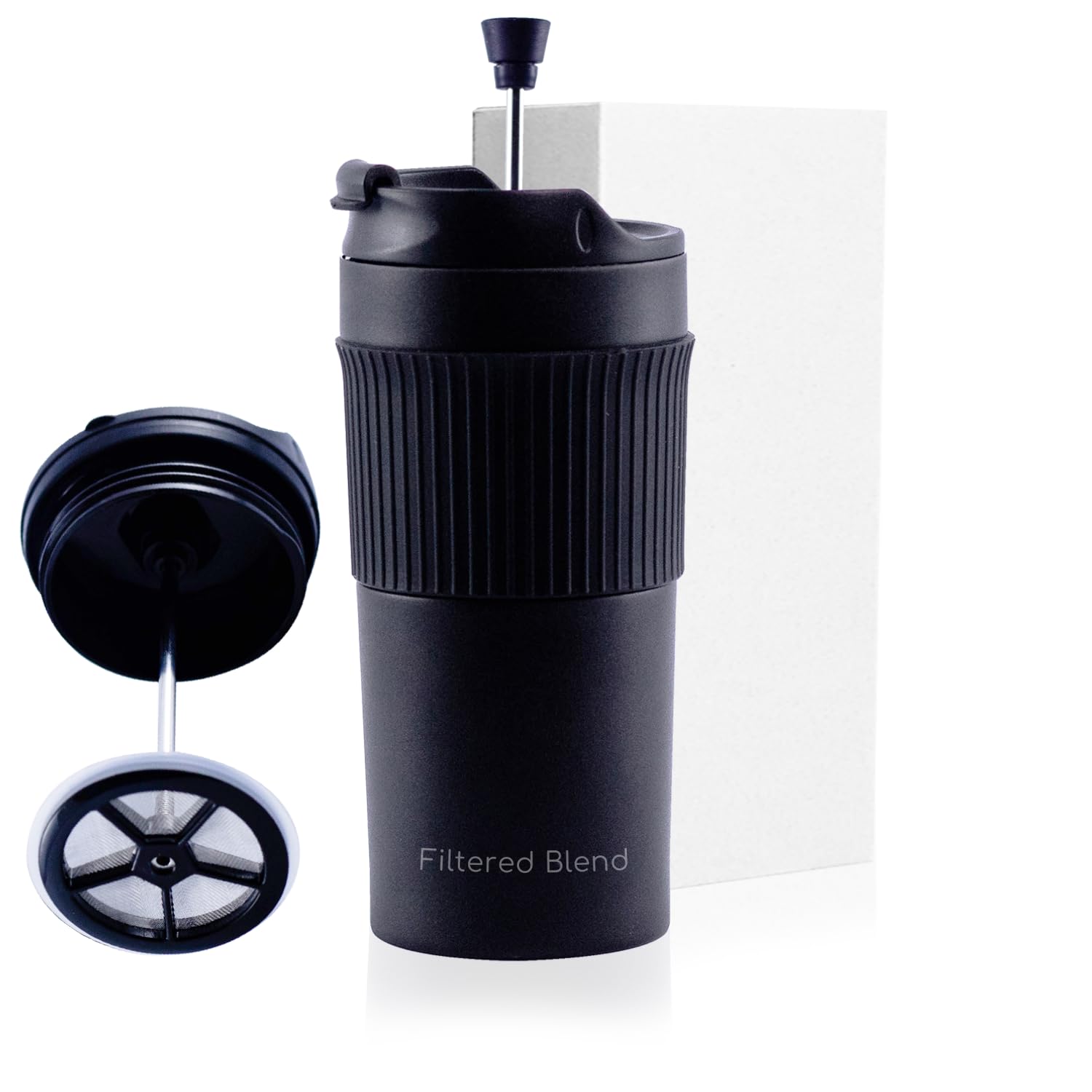 15oz French Press Travel Mug (Black) thumbnail 8