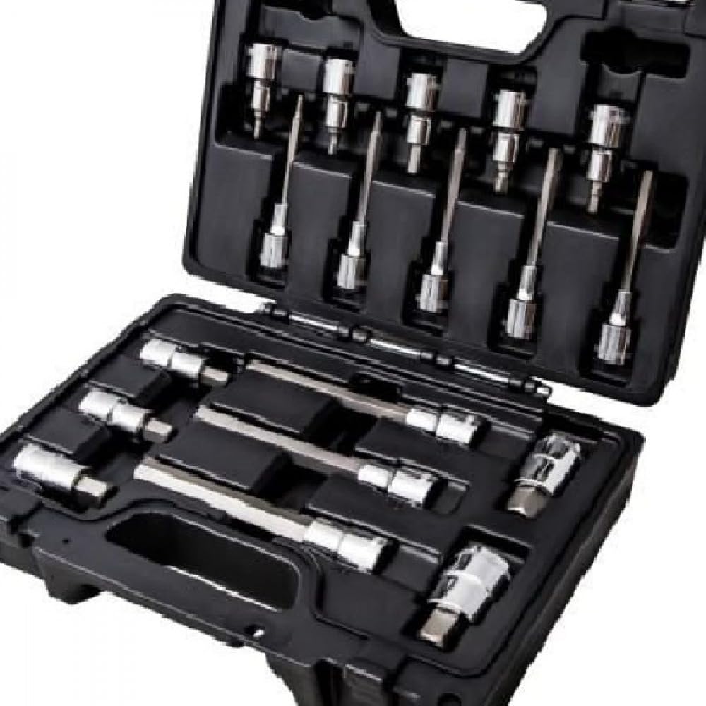 Beta BW 923E-PE/C18 - Assortimento di 18 chiavi a bussola per viti con impronta esagonale in cassetta di plastica