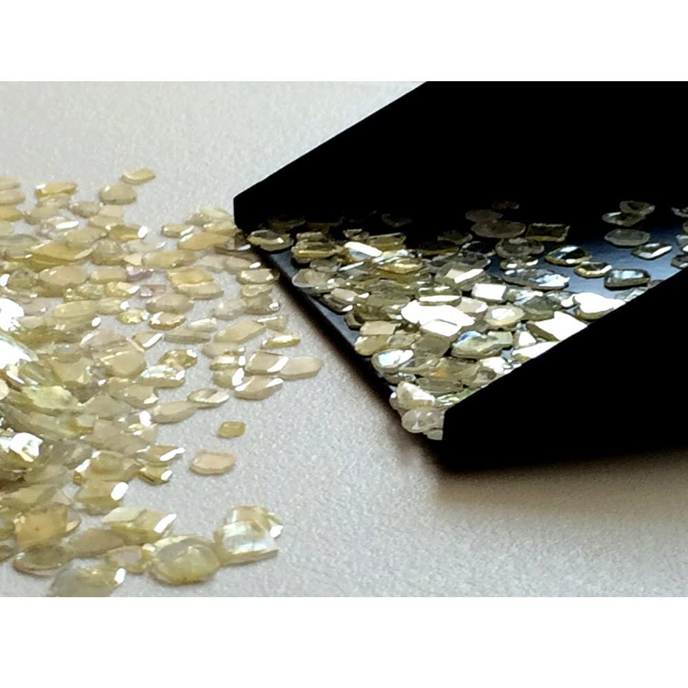 Plasterki diamentu o średnicy 3–5 mm, plastry żółtego diamentu, dowolne nieoszlifowane plastry diamentu na biżuterię, surowy diament (opcja od 0,5 ct do 2 ct), 3 MM–5 MM