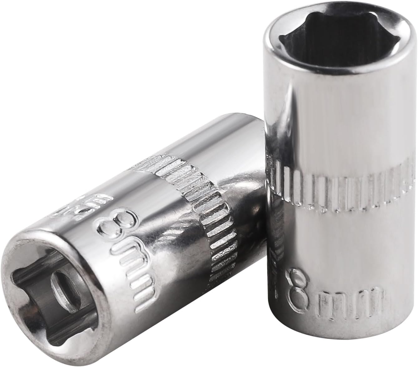 [12pcs] Durable 8mm Socket, 1/4 socket set,Shallow Socket 1/4 Inch Drive 8mm 6 Point, CORROSION RESISTANCE