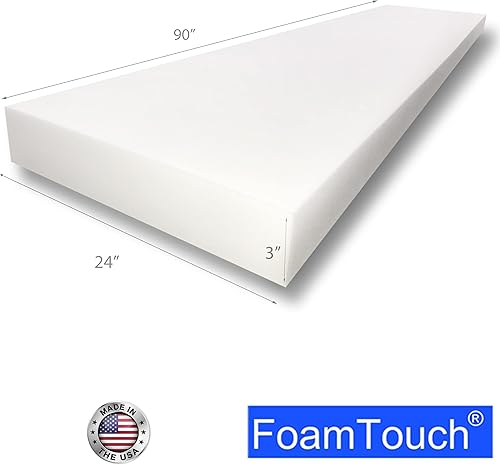 Miniatura 2 de FoamTouch Espuma de tapicería 3x24x90HDF1.8, 3x24x90, blanco