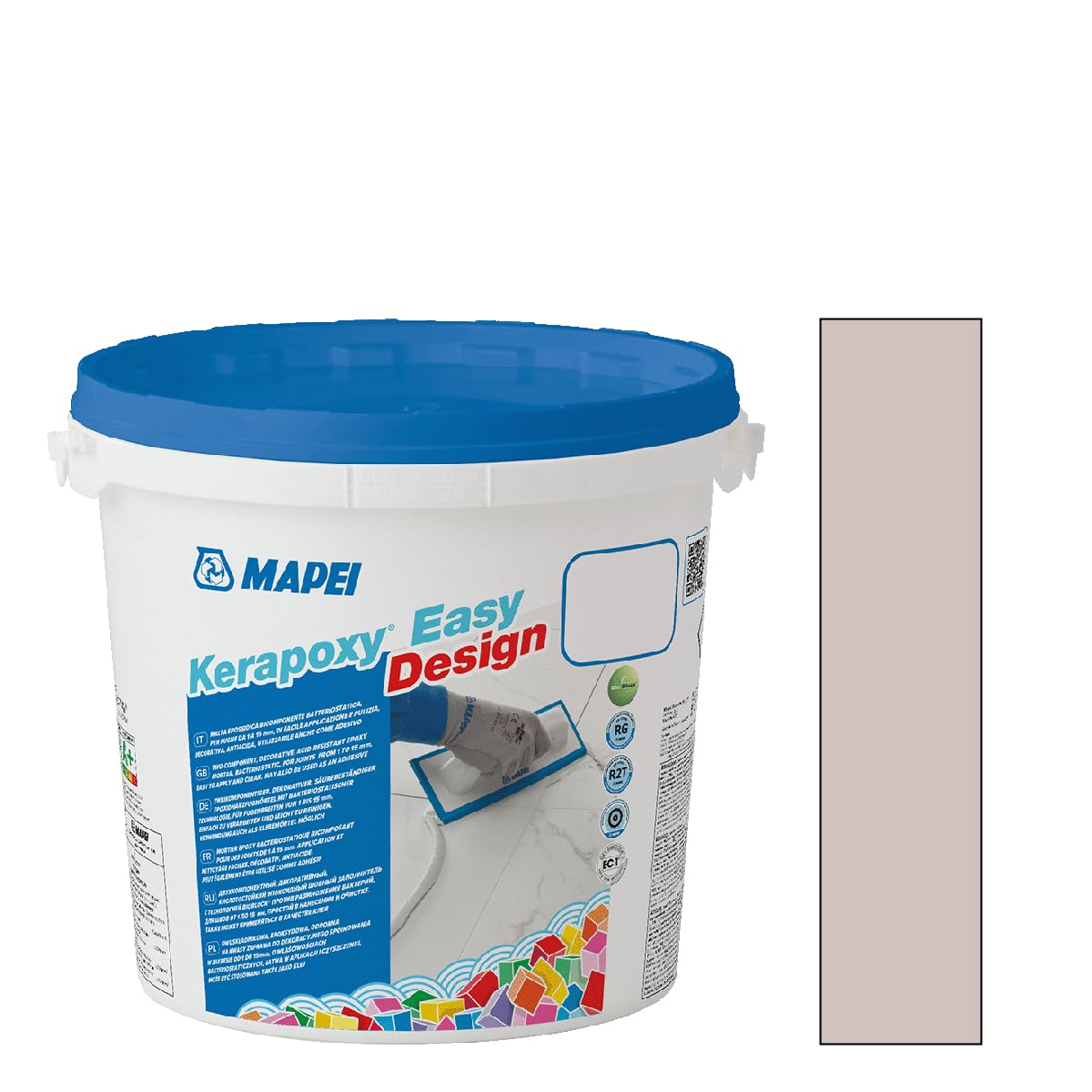 MAPEI Kerapoxy Easy Design 123 ANCIENT WHITE 3 kg - Stucco epossidico a due componenti decorativo, resistente agli acidi,