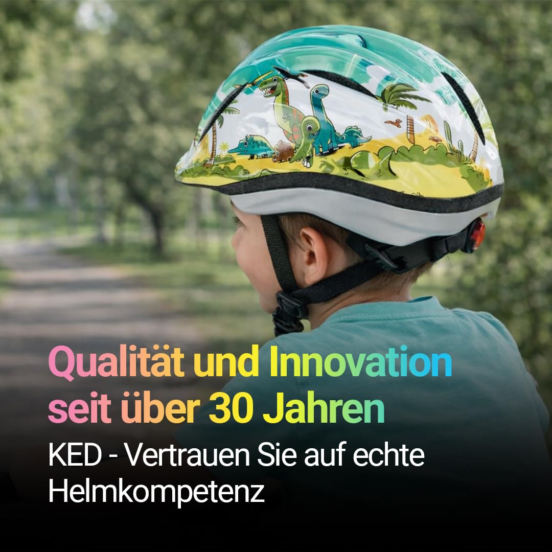 KED Casco de Bicicleta Meggy II Trend para niños, Fabricado en Alemania, luz Trasera LED, tecnología MaxShell y Ajuste preciso del tamaño