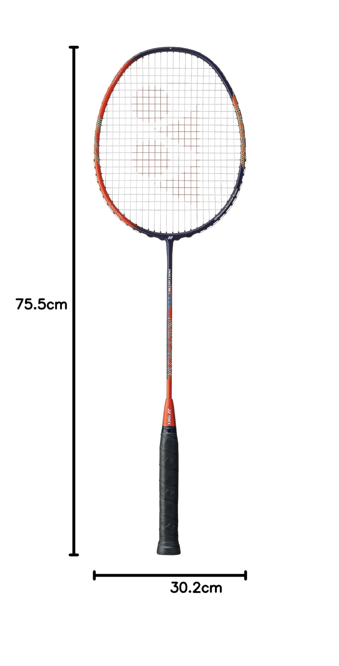 Yonex Astrox Feel Badminton Racket 4U5 Weight/Grip Size, Orange