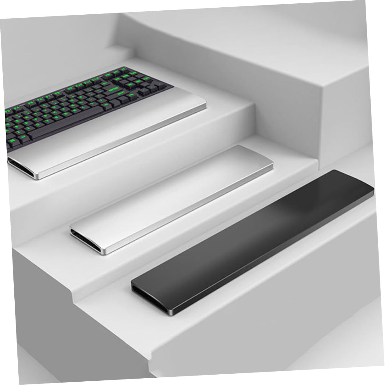 OSALADI Ergonomische Handgelenkauflage und Robustem Design aus Aluminiumlegierung mit Glatter Oberfläche für 104-tasten Mechanische Tastatur für Büro und Zuhause