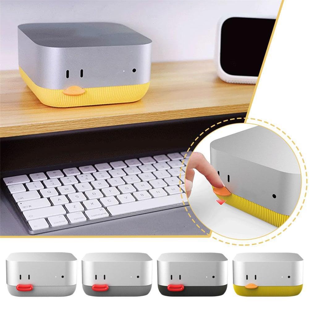 Supporto Per Mac Mini M4/M4 Pro Lonelyfox – Accesso Frontale Al Pulsante, Base Antiscivolo Con Filtro Antipolvere