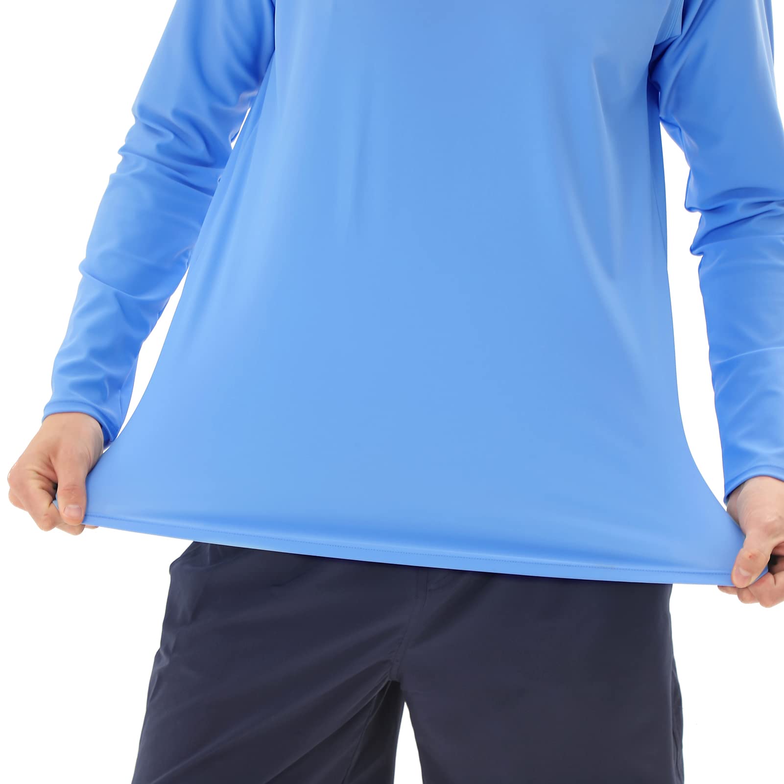 Maglietta Anti UV a Manica Lunga Uomo Rash Guard Shirt Costume da Bagno UPF 50+ Protezione Solare Asciugatura Rapida