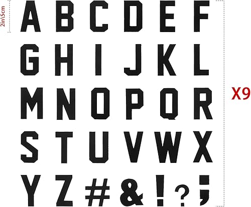 Miniatura 3 de 279 letras termo-adhesivas de 2 pulgadas, letras A-Z, letras de transferencia de letras de Navidad, calcomanías de letras flocadas para planchar,