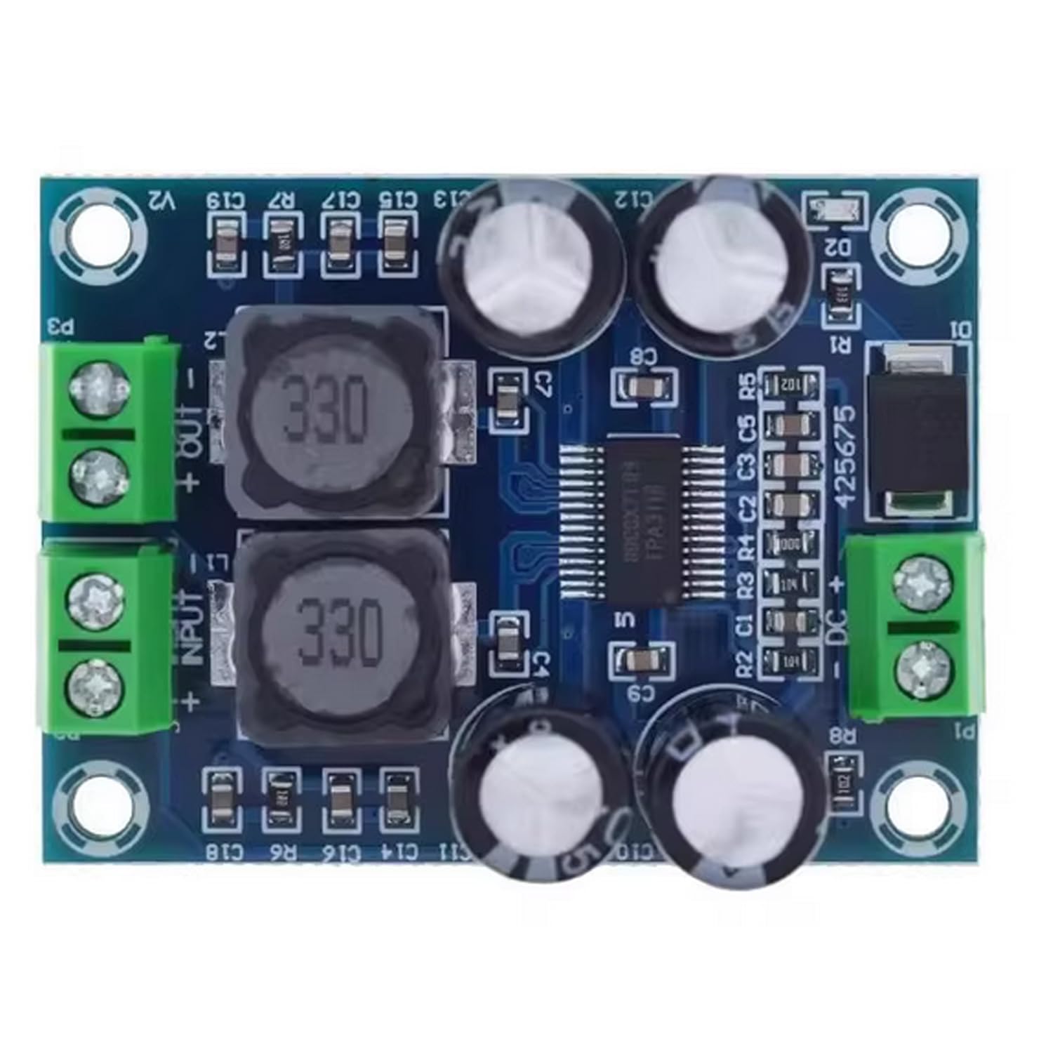 artcavs XH-M311 tpa3118 mini ampilifier Board 60w Stereo Audio Amplifier Module Digital Power amp Board dc10-24