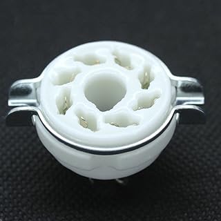100Pcs 8Pin Ceramic Vacuum Tube Sockets for EL34 KT88 6SN7 6V6 KT88-T 6CA7