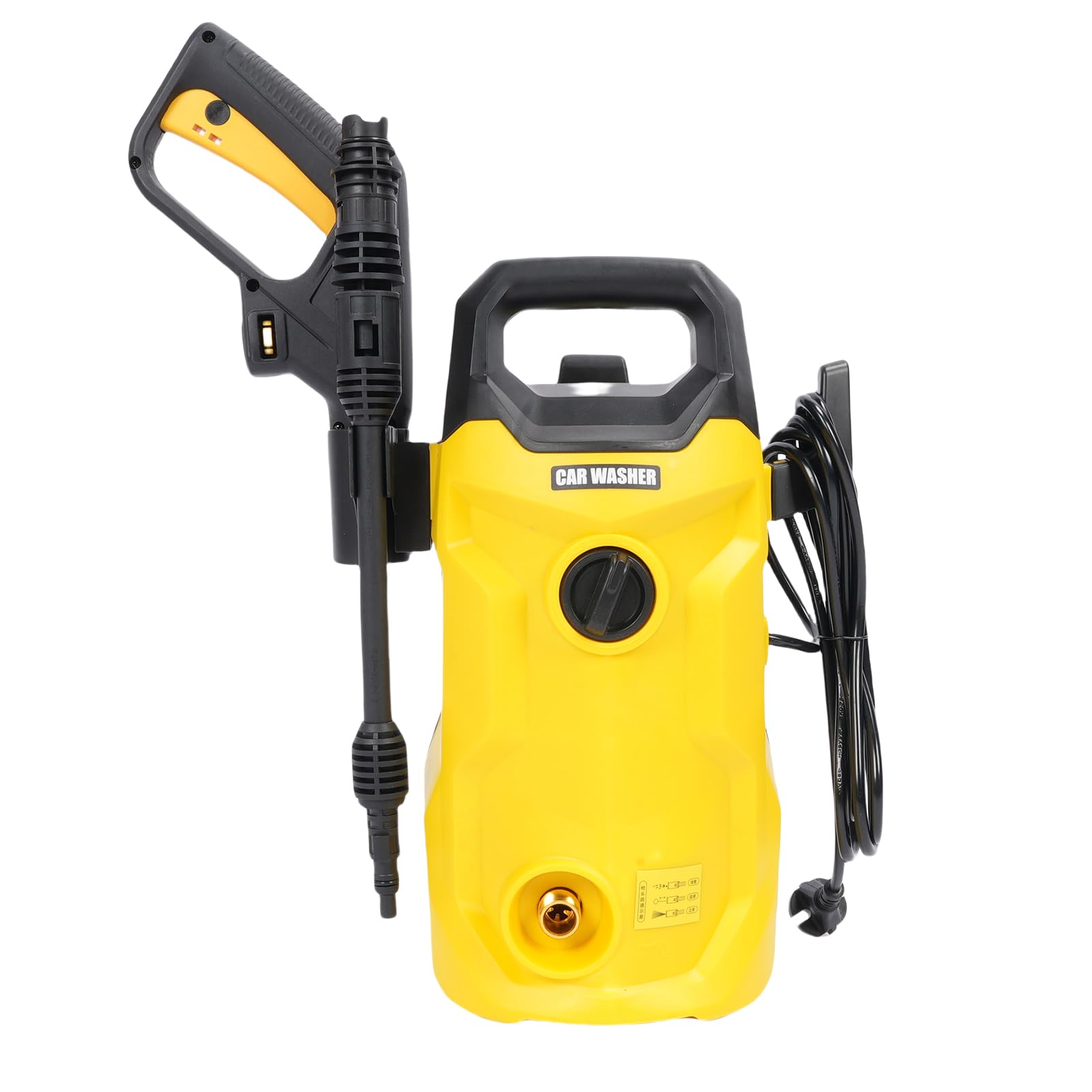 Generic Przenośna Elektryczna Myjka Ciśnieniowa 1160Psi Myjka Wysokociśnieniowa do Samochodów, Podjazdów, Tarasów, z Trybem Piany do Użytku Domowego (Wtyczka UE 250 V)