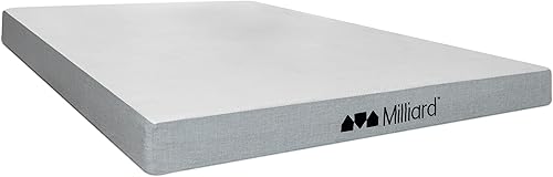 Milliard Colchón de espuma viscoelástica de 5 pulgadas  para litera, sofá cama, nido o cama plegable de repuesto (matrimonial)