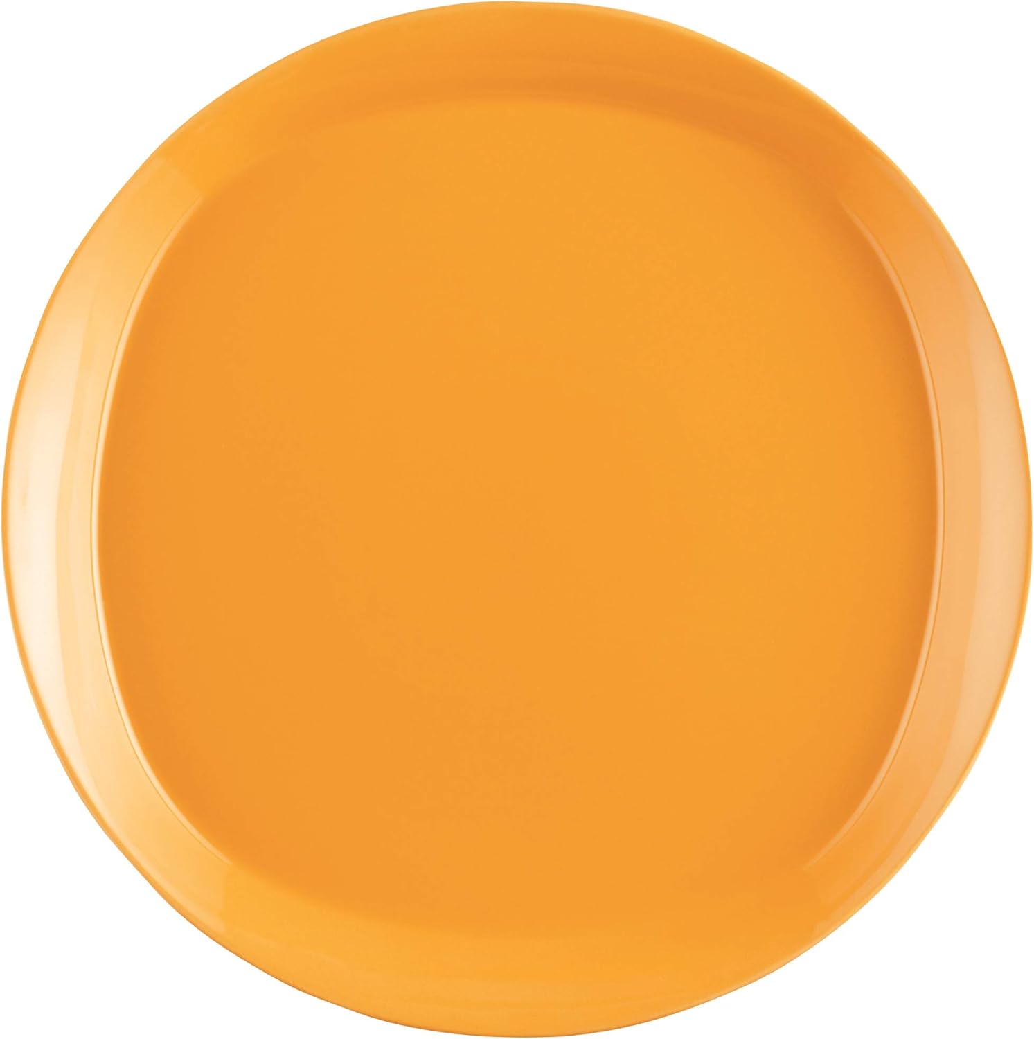 Round & Square 9.5" Salad Plate 4 Piece Set (Set of 4) Color: Lemon Zest