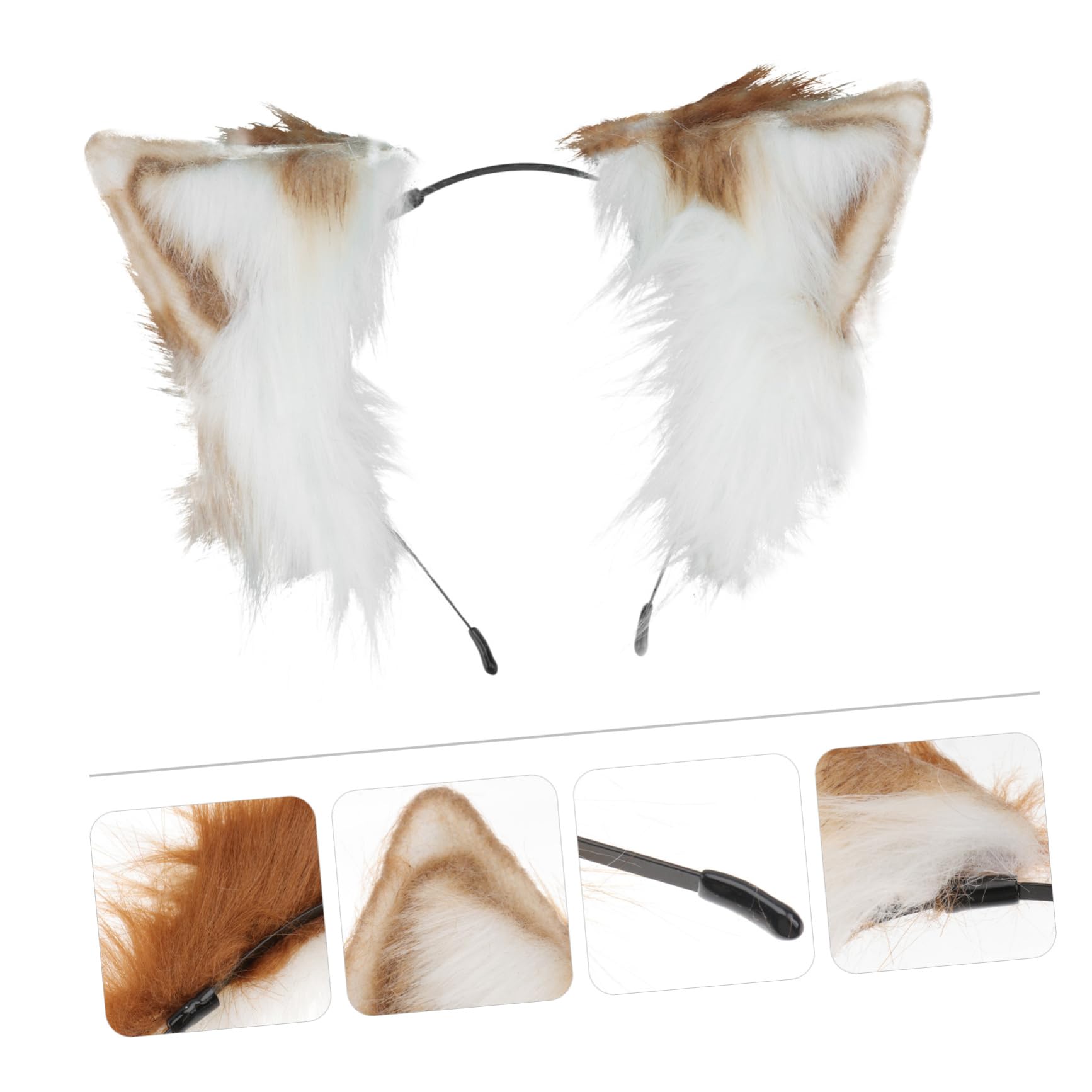 Beavorty 3pièces Bandeau Décoratif Oreilles Animal Pour Festival Accessoire Cosplay Adorable Et Amusant Pour Fêtes Et Photos